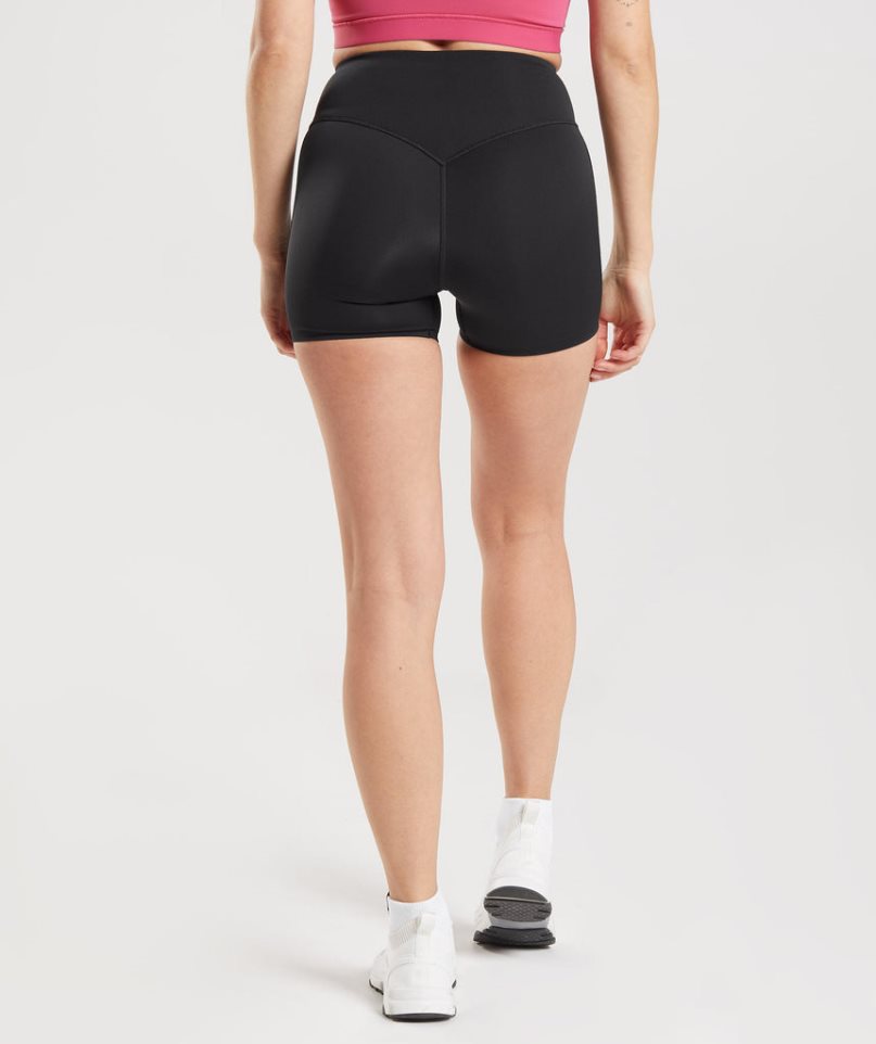 Women's Gymshark Studio Shorts Black | NZ 4GNZSE